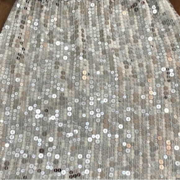 196 ZARA | NWOT Silver Sequin Mini Dress (Size S) - Picture 12 of 16